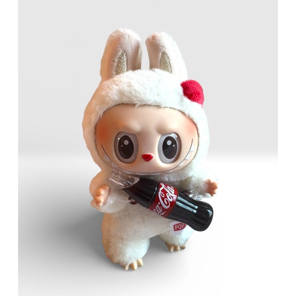 POP MART Labubu Coca Cola Plush Bunny Figure